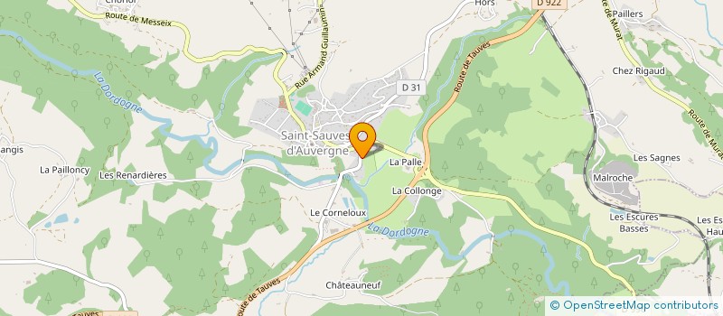 localisation de l'entreprise MONSIEUR JEAN-PAUL CHAZEAU à SAINT-SAUVES-D AUVERGNE