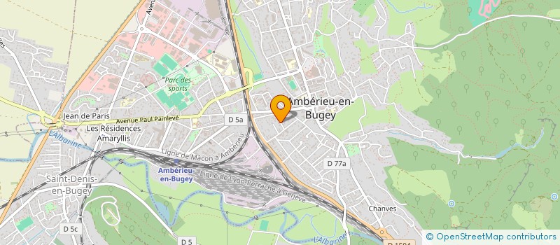 localisation de l'entreprise MONSIEUR JEAN-PAUL CHENAUD à AMBERIEU-EN-BUGEY