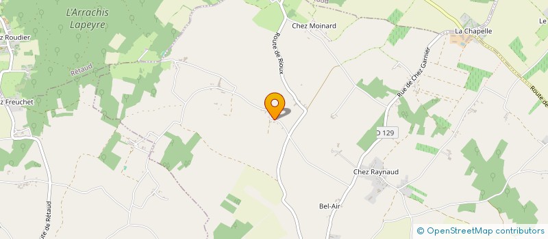 localisation de l'entreprise MONSIEUR JEAN-PAUL CHEVALIER  RIOUX