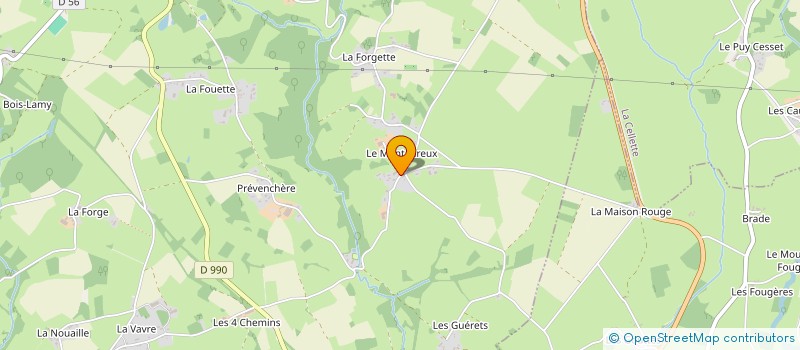 localisation de l'entreprise MONSIEUR JEAN-PAUL CHICOT  MOUTIER-MALCARD