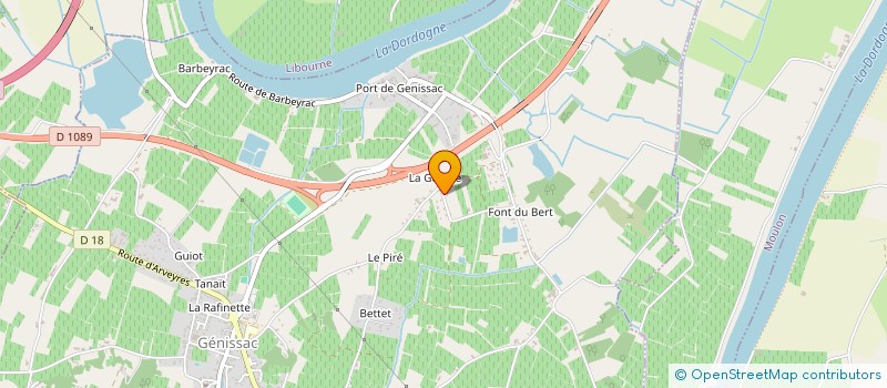 localisation de l'entreprise MONSIEUR JEAN PAUL CHOURRIER  GENISSAC