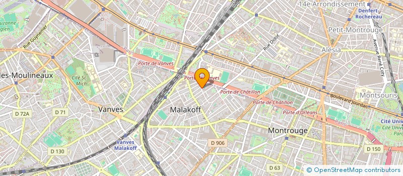 localisation de l'entreprise MONSIEUR JEAN-PAUL COULON à MALAKOFF