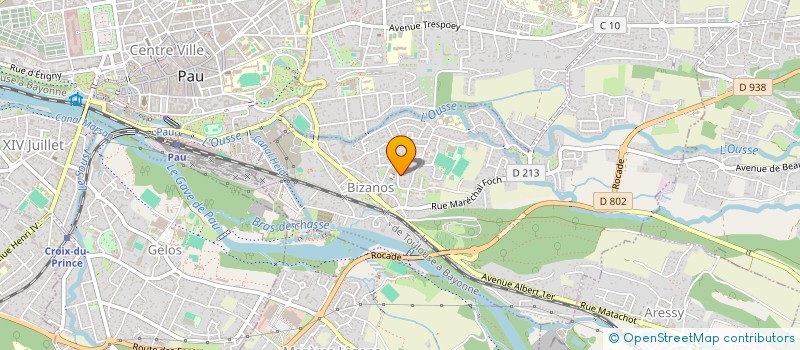 localisation de l'entreprise MONSIEUR JEAN-PAUL COUPUT à BIZANOS