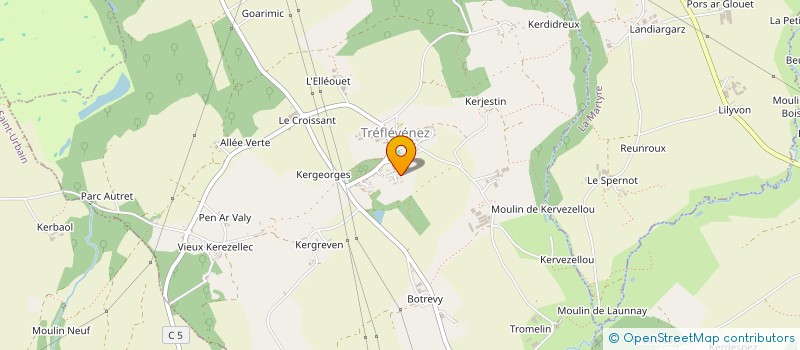 localisation de l'entreprise MONSIEUR JEAN PAUL COUTELLER  TREFLEVENEZ