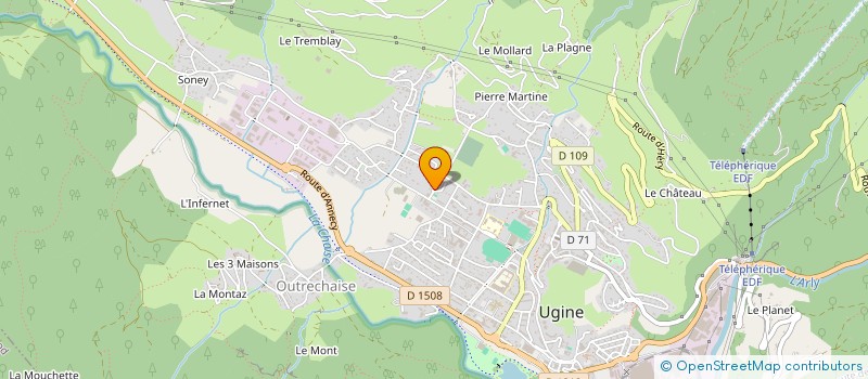 localisation de l'entreprise MONSIEUR JEAN-PAUL COUTIN  UGINE