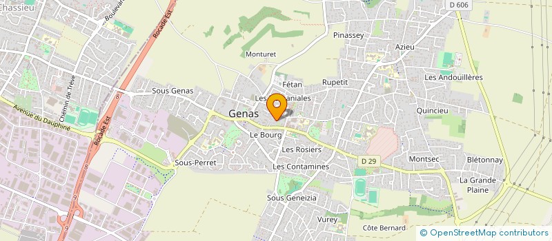 localisation de l'entreprise MONSIEUR JEAN-PAUL CREQUY à GENAS