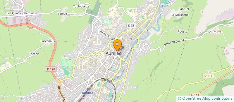 localisation de l'entreprise MONSIEUR JEAN PAUL CUSSAC à AURILLAC