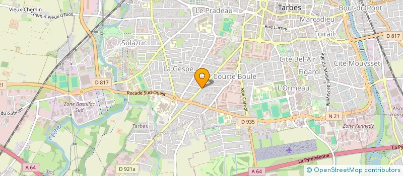 localisation de l'entreprise MONSIEUR JEAN-PAUL DA SILVA  TARBES