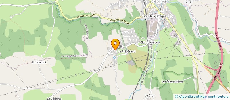 localisation de l'entreprise MONSIEUR JEAN-PAUL DA SILVA  LES BESSONS