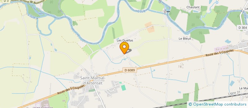 localisation de l'entreprise MONSIEUR JEAN-PAUL DAGAIN  ST MARTIAL D ARTENSET