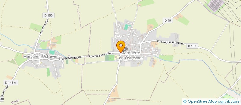 localisation de l'entreprise MONSIEUR JEAN-PAUL DEHORNE  MARQUETTE-EN-OSTREVANT