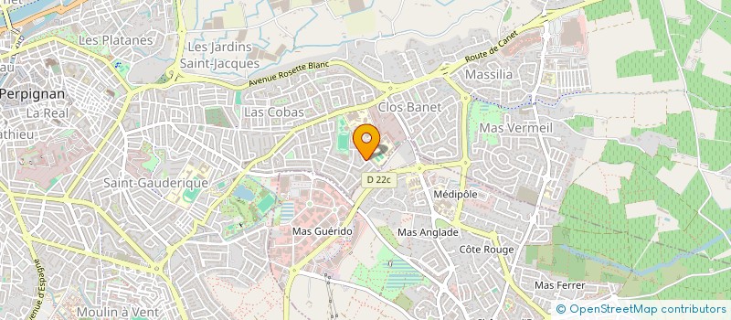 localisation de l'entreprise MONSIEUR JEAN-PAUL DELMON  PERPIGNAN