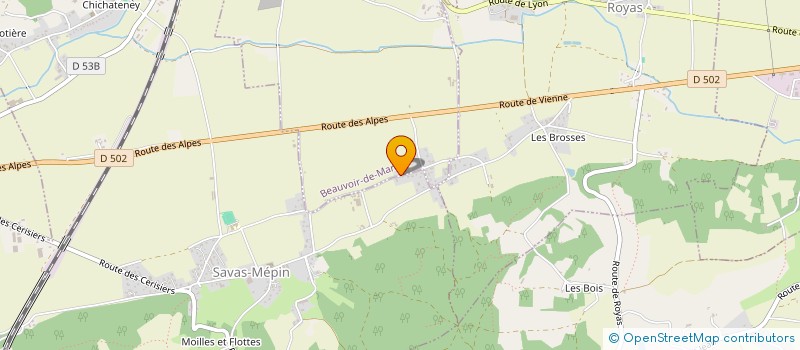 localisation de l'entreprise MONSIEUR JEAN-PAUL DELORME  SAVAS-MEPIN