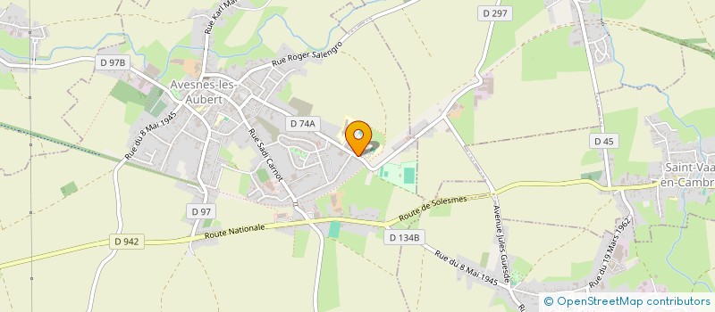 localisation de l'entreprise MONSIEUR JEAN-PAUL DELSARTE  AVESNES-LES-AUBERT