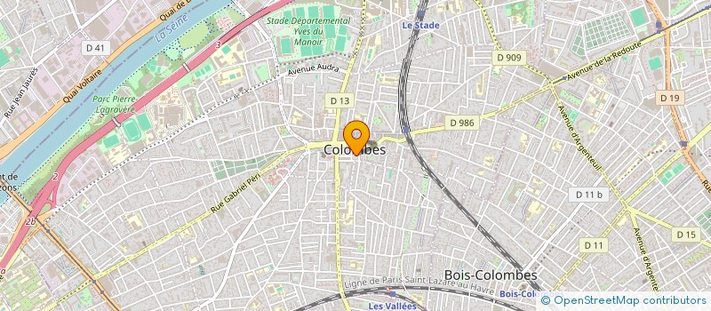 localisation de l'entreprise MONSIEUR JEAN PAUL DEMESTRE à COLOMBES