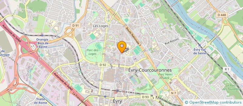 localisation de l'entreprise MONSIEUR JEAN PAUL DESSALINES  EVRY-COURCOURONNES