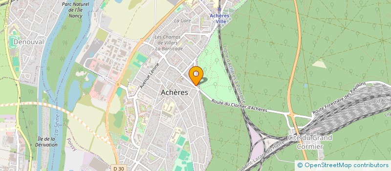 localisation de l'entreprise MONSIEUR JEAN PAUL DJOUMEGANG  ACHERES