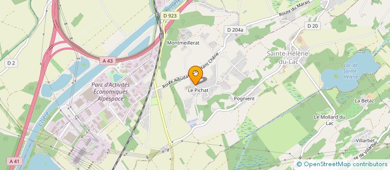 localisation de l'entreprise MONSIEUR JEAN-PAUL DONZEL  SAINTE-HELENE-DU-LAC