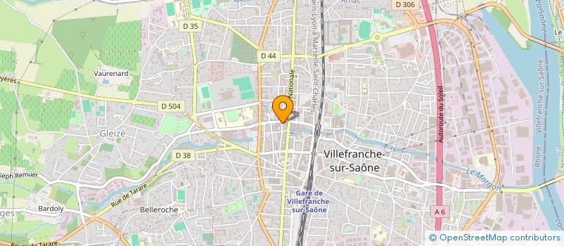 localisation de l'entreprise MONSIEUR JEAN PAUL DORANTE  VILLEFRANCHE-SUR-SAONE