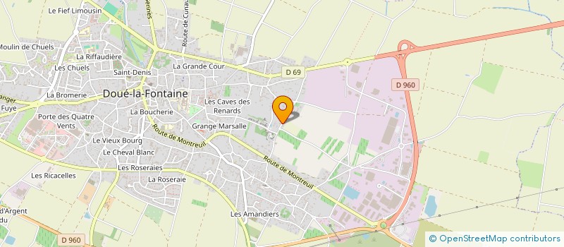 localisation de l'entreprise MONSIEUR JEAN-PAUL DOUET à DOUE-EN-ANJOU