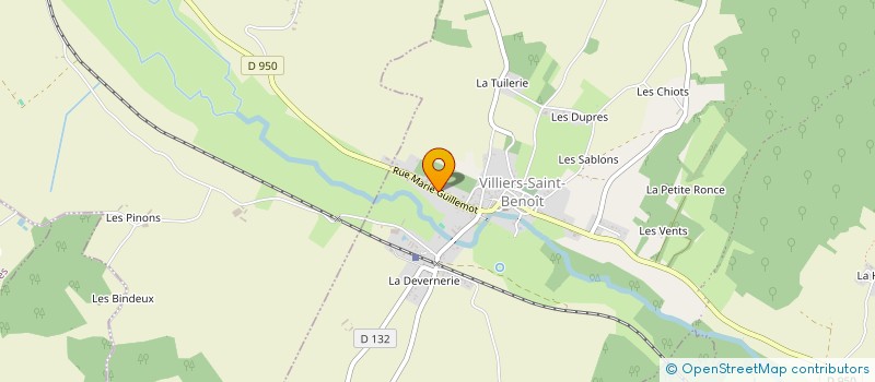 localisation de l'entreprise MONSIEUR JEAN-PAUL DOURU  VILLIERS-SAINT-BENOIT