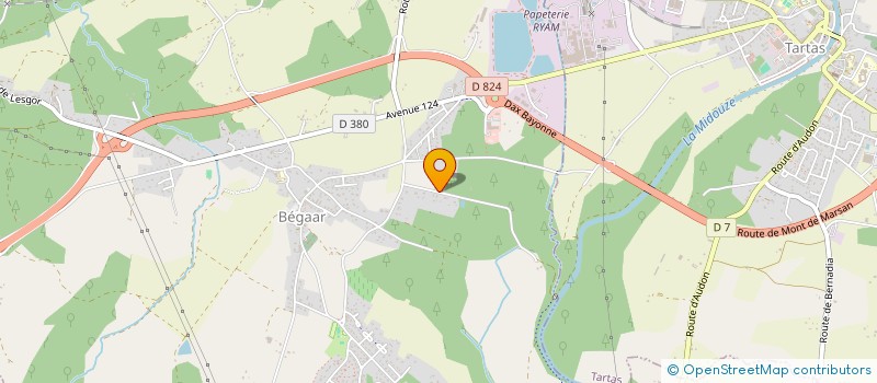 localisation de l'entreprise MONSIEUR JEAN PAUL DUCAMP  BEGAAR