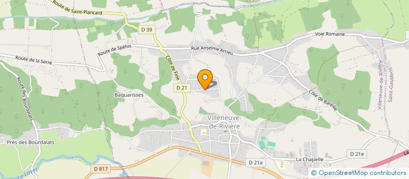 localisation de l'entreprise MONSIEUR JEAN PAUL DUCLOS  VILLENEUVE-DE-RIVIERE