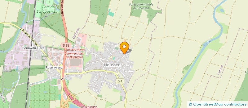 localisation de l'entreprise MONSIEUR JEAN PAUL DUFOUR  HOUSSEN