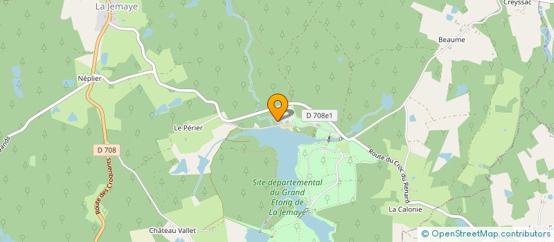 localisation de l'entreprise MONSIEUR JEAN-PAUL DUGENET  SAINT-VINCENT-JALMOUTIERS