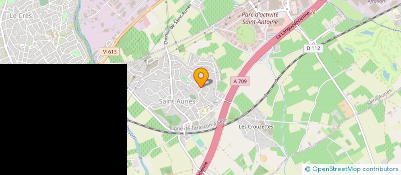 localisation de l'entreprise MONSIEUR JEAN-PAUL DUMAS  SAINT-AUNES