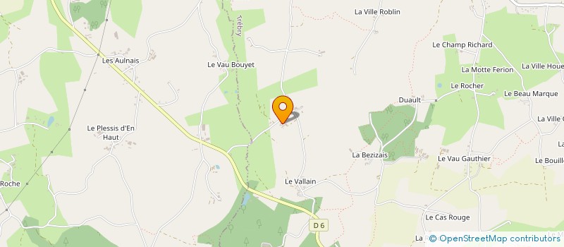 localisation de l'entreprise MONSIEUR JEAN-PAUL DUPAS  TREBRY