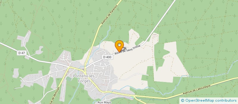 localisation de l'entreprise MONSIEUR JEAN PAUL DUPORT  PONTENX-LES-FORGES