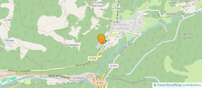 localisation de l'entreprise MONSIEUR JEAN-PAUL DURAND  CHAMPAGNY-EN-VANOISE