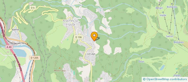 localisation de l'entreprise MONSIEUR JEAN PAUL DURAND  ARACHES-LA-FRASSE