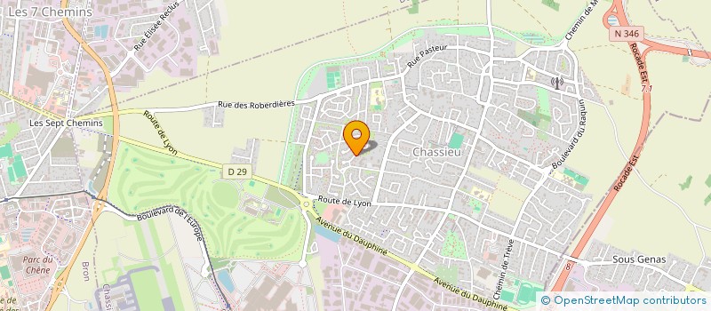 localisation de l'entreprise MONSIEUR JEAN-PAUL ECLACHE  CHASSIEU