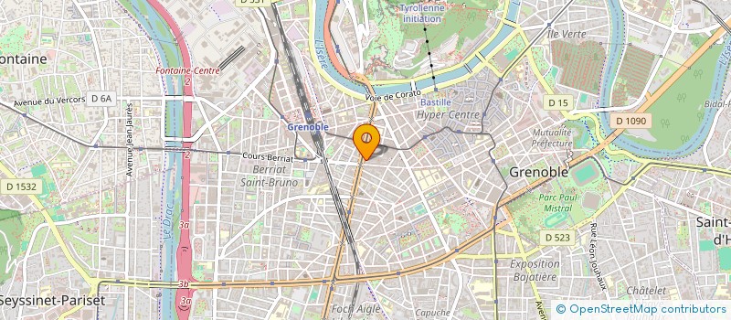 localisation de l'entreprise MONSIEUR JEAN PAUL EMILE JOUBERT à GRENOBLE