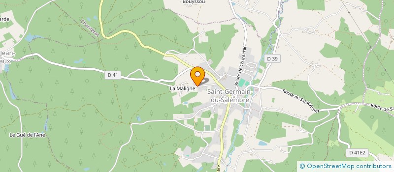 localisation de l'entreprise MONSIEUR JEAN-PAUL ESTABLET  SAINT-GERMAIN-DU-SALEMBRE