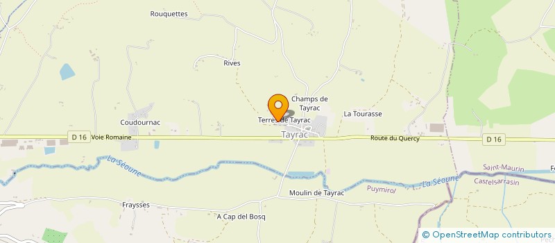 localisation de l'entreprise MONSIEUR JEAN PAUL FAGOUR  TAYRAC