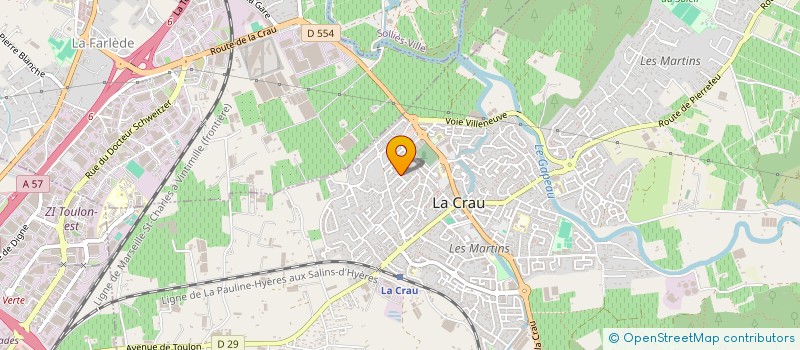 localisation de l'entreprise MONSIEUR JEAN-PAUL FALZON  LA CRAU