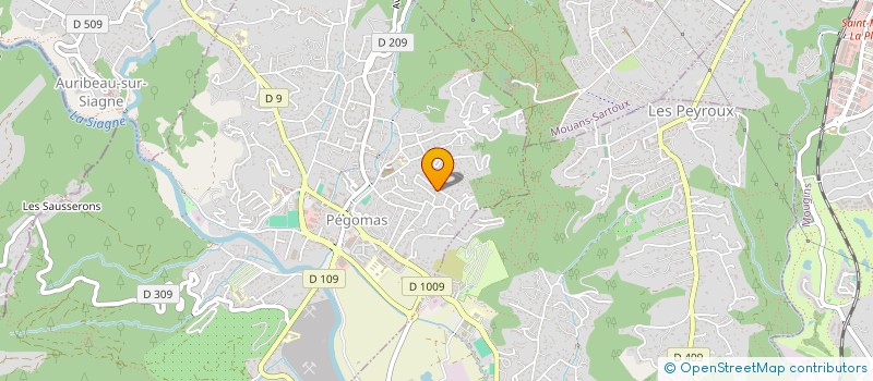 localisation de l'entreprise MONSIEUR JEAN PAUL FARAUT  PEGOMAS