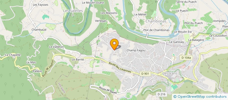 localisation de l'entreprise MONSIEUR JEAN-PAUL FAUCUIT  LES VANS