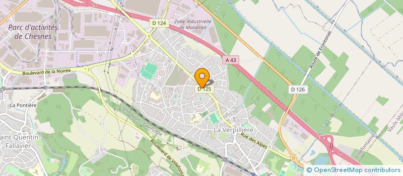 localisation de l'entreprise MONSIEUR JEAN-PAUL FEOUGIER  LA VERPILLIERE