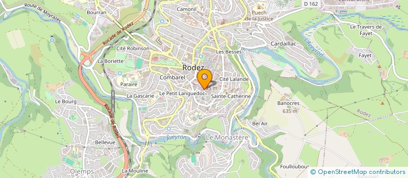 localisation de l'entreprise MONSIEUR JEAN-PAUL FRAYSSE à RODEZ