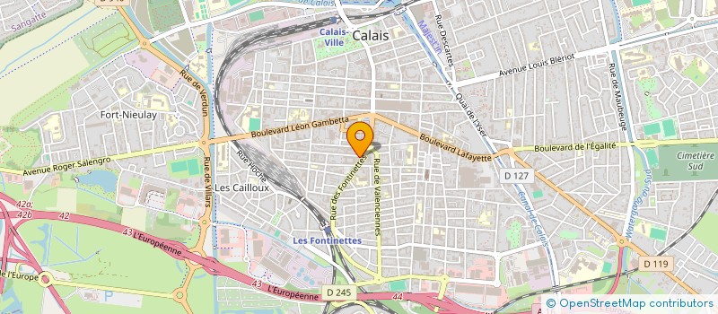 localisation de l'entreprise MONSIEUR JEAN-PAUL GAMBIER  CALAIS