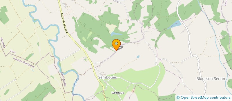 localisation de l'entreprise MONSIEUR JEAN-PAUL GAROT  SAINT-JUSTIN