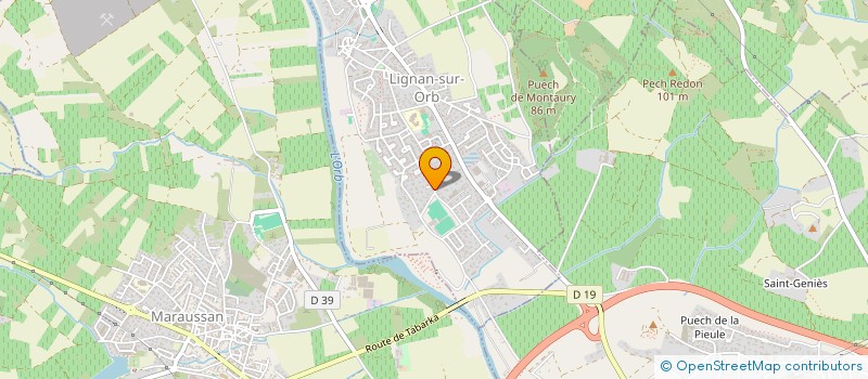localisation de l'entreprise MONSIEUR JEAN-PAUL GAUCI à LIGNAN-SUR-ORB