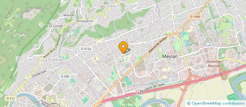 localisation de l'entreprise MONSIEUR JEAN PAUL GAY  MEYLAN