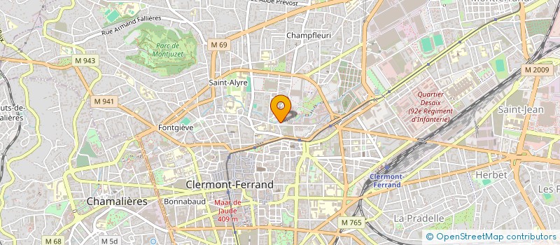 localisation de l'entreprise MONSIEUR JEAN-PAUL GILLET  CLERMONT-FERRAND