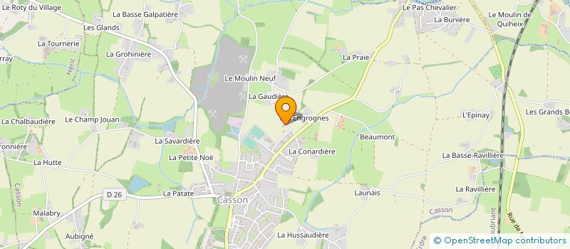 localisation de l'entreprise MONSIEUR JEAN-PAUL GIRARD à CASSON