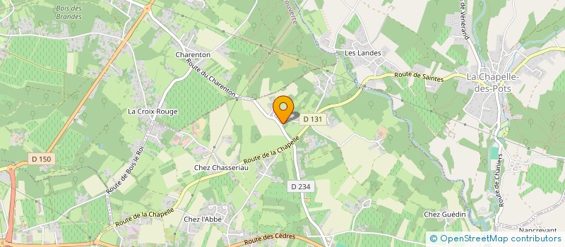 localisation de l'entreprise MONSIEUR JEAN PAUL GIRARD  CHANIERS